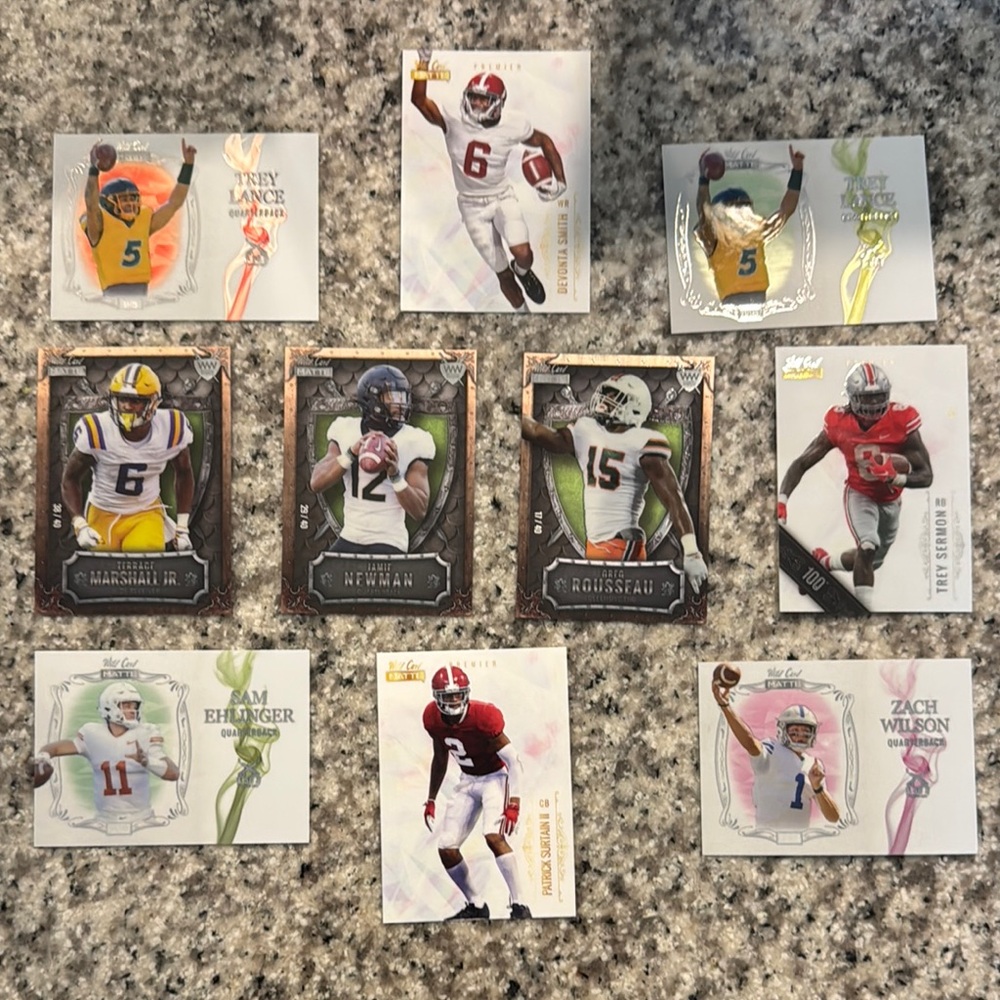48 cards with 6 numbered cards as well with value of $10 before graded.